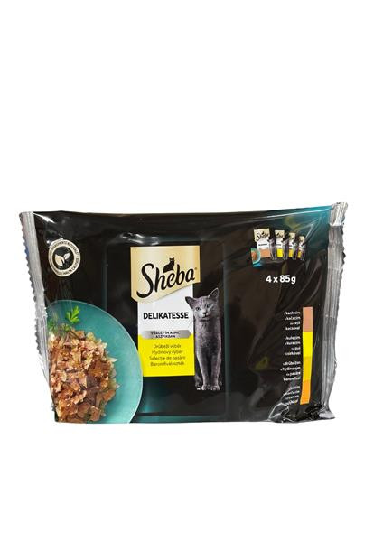 Mars SHEBA kapsička Hydinový výber v želé 4 x 85 g