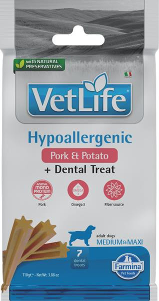 Pamlsok Farmina Vet Life Dog Hypo Pork Potato Adult medium & maxi 100g
