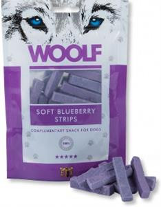 Pamlsok Woolf Dog Blueberry & Chicken Soft Strips 100 g