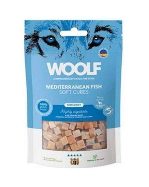 Pamlsok Woolf Dog Soft Cubes Mediterranean Fish 100 g