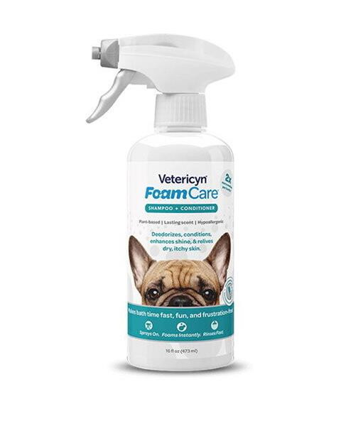 Šampón Vetericyn FoamCare + kondicionér 473 ml na všetky typy srsti