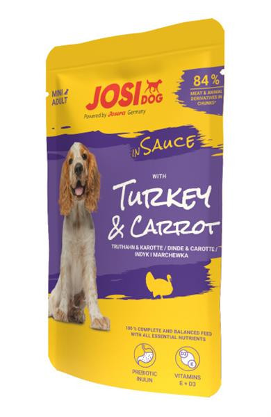 JosiDog Pamlsok Dog Turkey&Carrot in Sauce 100 g