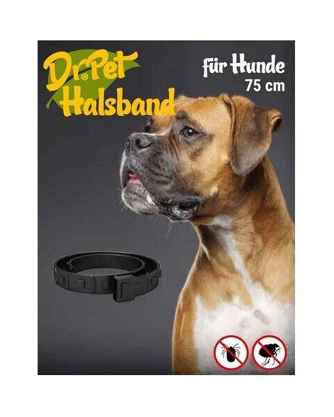 Obojok Dr.Pet pre psy 75 cm antiparazitárny BIELY s repelentným účinkom (tick and flea repellent collar for dogs)