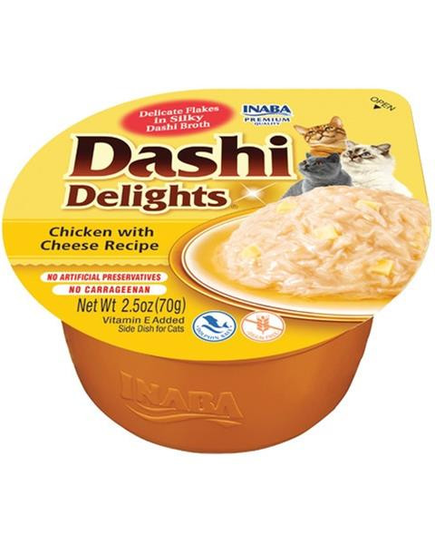 Inaba Dashi Delights cat Kura so syrom 70 g vanička