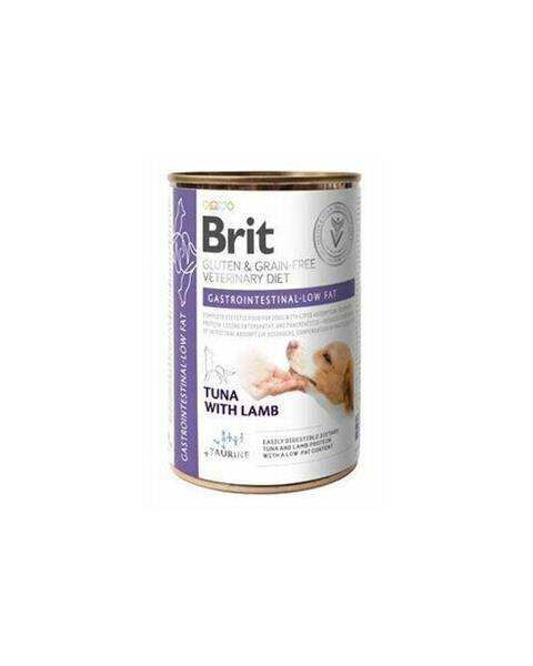 Brit Veterinary Diets GF dog Cans Gluten & Grain free Gastrointestinal-low fat 400 g
