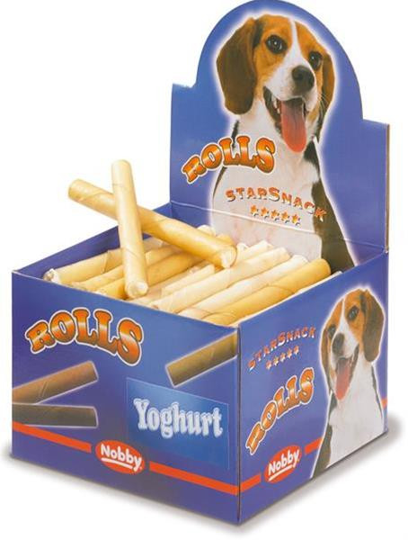 Pamlsok Nobby trubičky plnené jogurt byvolí program 50 ks