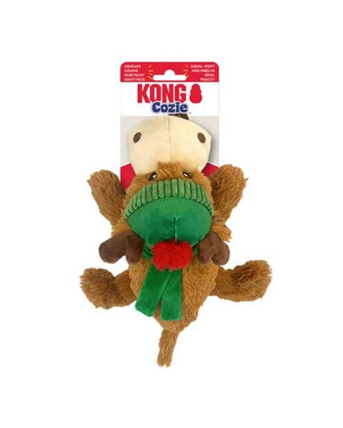 Hračka Kong Dog Holiday Cozie Reindeer s pískatkom, polyester, 2024 M