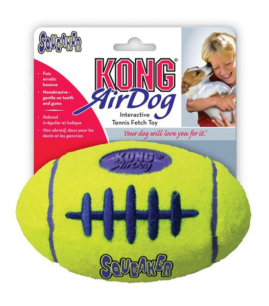 Hračka Kong Dog Airdog Lopta rugby s pískatkom tenis, guma vulkanizovaná, M