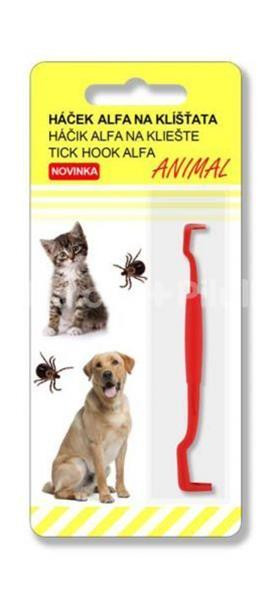 Háčik na vyberanie kliešťov ALFA 1 ks